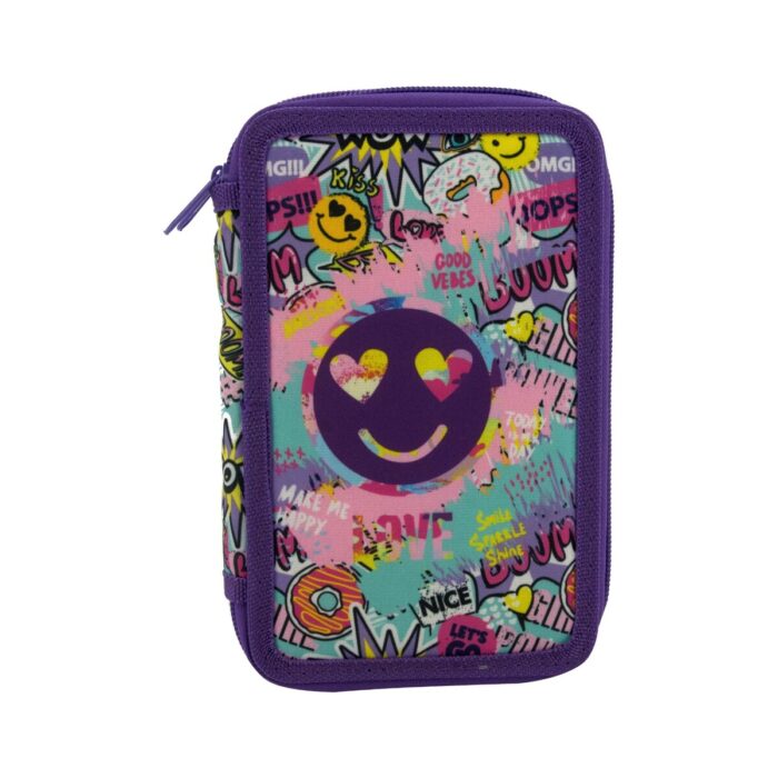 Несесер Octopus, 2 ципа, 13х19.5х4.5 см, Smile Несесер Octopus, 2 ципа, 13х19.5х4.5 см, Smile