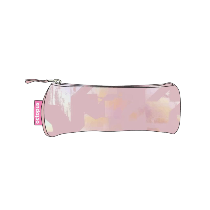 Несесер Octopus, кръгъл, 20x8x8см, Pink Holo Несесер Octopus, кръгъл, 20x8x8см, Pink Holo