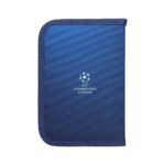 Несесер UEFA 1 цип, 2 прегради, без аксесоари, 21x4x14 см, син