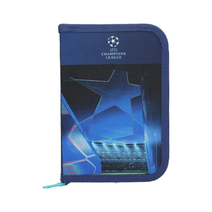 Несесер UEFA 1 цип, 2 прегради, без аксесоари, 21x4x14 см, син Несесер UEFA 1 цип, 2 прегради, без аксесоари, 21x4x14 см, син