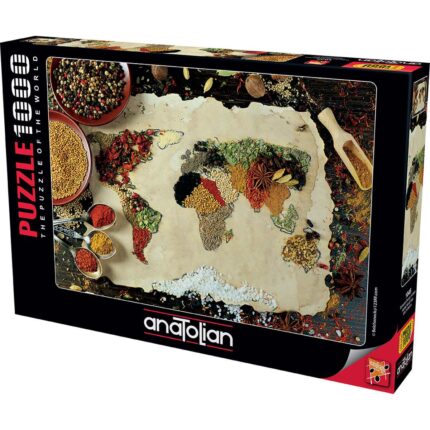 Пъзел, Anatolian, Билкова карта на света, 1000 части
