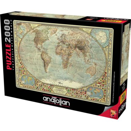 Пъзел, Anatolian, Световна карта, 2000 части