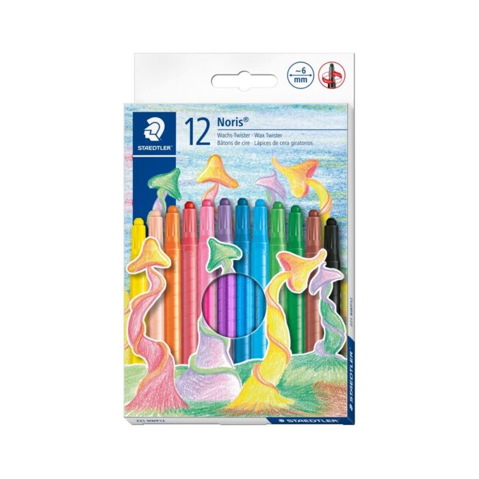 Пастели Staedtler Noris Twister 221, 12 цвята Пастели Staedtler Noris Twister 221, 12 цвята