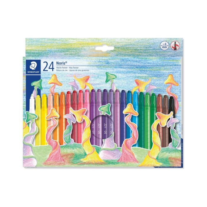 Пастели Staedtler Noris Twister 221, 24 цвята Пастели Staedtler Noris Twister 221, 24 цвята