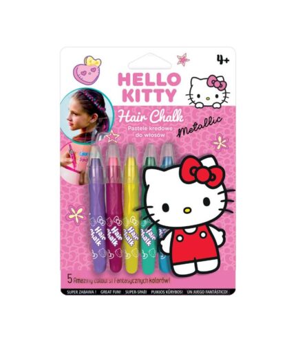 Пастели за коса Colorino Metallic Hello Kitty, Pastel, 5 цвята