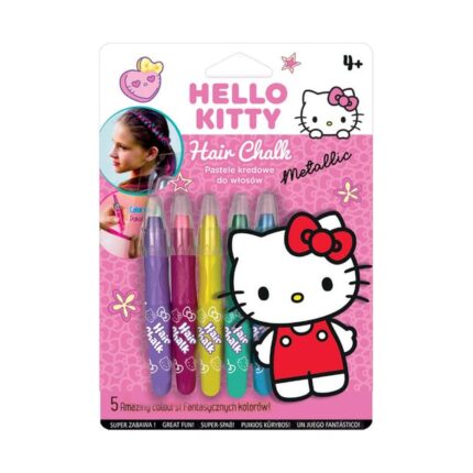 Пастели за коса Colorino Metallic Hello Kitty, Pastel, 5 цвята