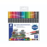 Перманентни маркери Staedtler Design Journey, двувърхи, 18 цвята