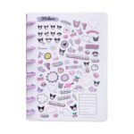 Планер CoolPack A5 200 страници Kuromi, лист със стикери отблизо