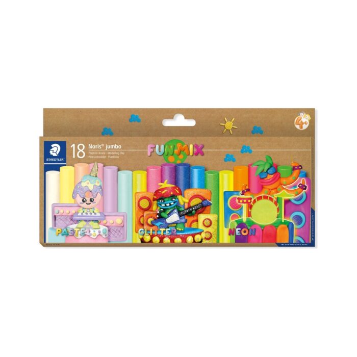 Пластилин Staedtler Noris Jumbo, 18 цвята Пластилин Staedtler Noris Jumbo, 18 цвята