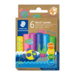 Пластилин Staedtler Noris Jumbo, 6 цвята, glitter