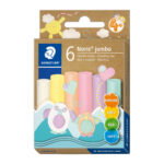 Пластилин Staedtler Noris Jumbo, 6 цвята, пастелни