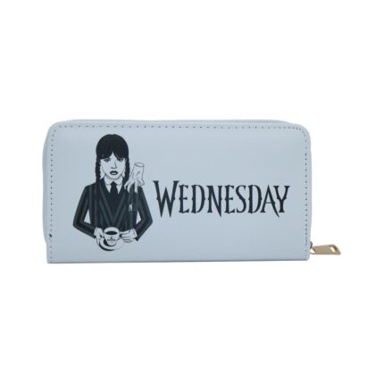 Портфейл Wednesday, светлосин