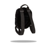 Пухкава мини раница CoolPack Stitch Fluffy Black отзад, с презрамки