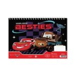 Скицник със спирала А4, 30 листа, cars