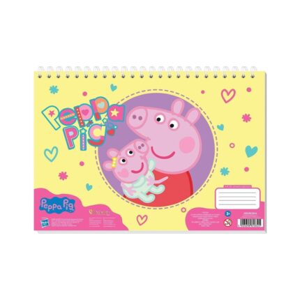 Скицник със спирала А4, 30 листа, peppa pig