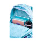 Светеща ученическа раница CoolPack Jimmy Frozen отвътре, с тетрадки и бутилка