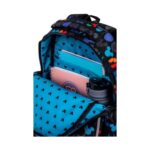 Светеща ученическа раница CoolPack Jimmy Mickey Mouse отвътре, с тетрадки и бутилка