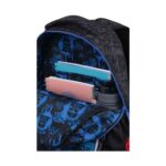 Светеща ученическа раница CoolPack Jimmy Star Wars отвътре, с тетрадки и бутилка