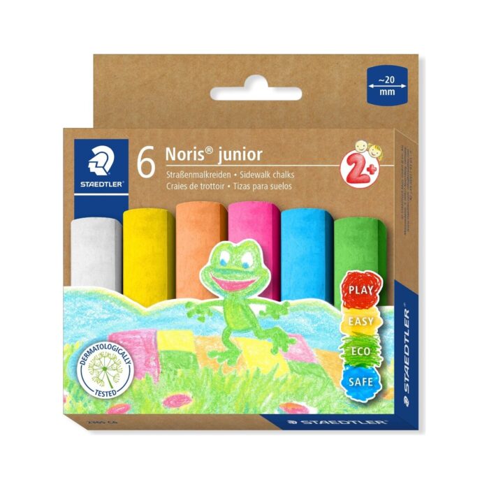 Тебешир Staedtler Noris Junior, 6 цвята Тебешир Staedtler Noris Junior, 6 цвята