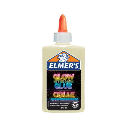 Течно лепило Elmer's Glow Glue, 147 мл, натурален