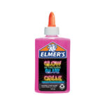 Течно лепило Elmer's Glow Glue, 147 мл, розов