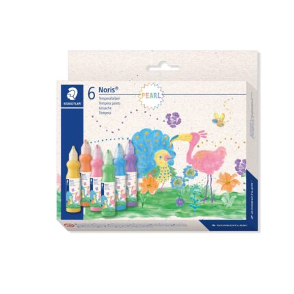 Темперни бои Staedtler Noris 8853, 6 мет. цвята