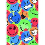 Тетрадка Smiley World А4, широки редове, 54 л
