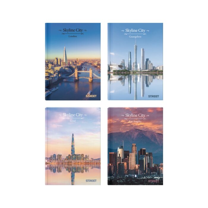 Тетрадка Street Skyline, А5, широки редове, 96 листа, твърди корици Тетрадка Street Skyline, А5, широки редове, 96 листа, твърди корици