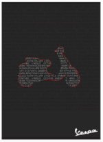 Тетрадка Street Gold Effect, А4, широки редове, 54листа, Vespa