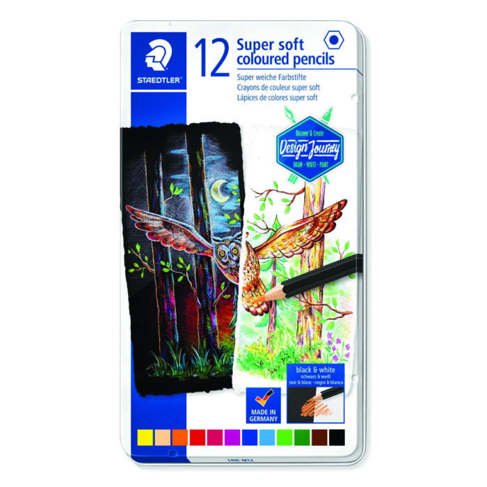 Цветни моливи Staedtler Design Journey super soft, 12 цвята Цветни моливи Staedtler Design Journey super soft, 12 цвята