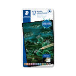 Цветни моливи Staedtler Design Journey 146 Metallic, 12цв, метална кутия