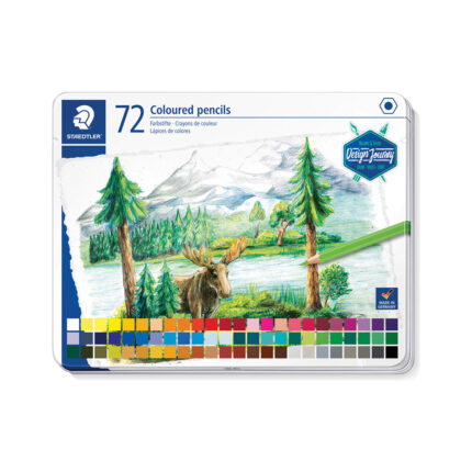 Цветни моливи Staedtler Design Journey, 72 цвята в метална кутия