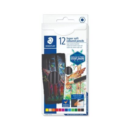 Цветни моливи Staedtler Design Journey super soft, 12 цвята