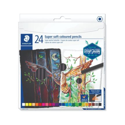 Цветни моливи Staedtler Design Journey super soft, 24 цвята