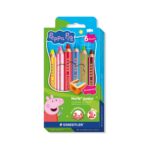Цветни моливи Staedtler Nj Peppa Pig 140, 3в1, 6 цвята