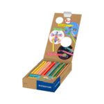 Цветни моливи Staedtler Noris Junior 140, 3 в 1, 6 цвята