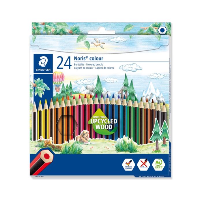 Цветни моливи Staedtler Noris Colour 185, 24 цвята Цветни моливи Staedtler Noris Colour 185, 24 цвята