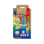 Цветни моливи Staedtler Noris Junior, 5 цвята+графитен молив +острилка
