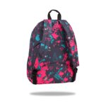 Ученическа раница CoolPack Cross 17 K-POP Dark отзад, с презрамки