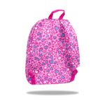 Ученическа раница CoolPack Cross Hello Kitty Pink отзад, с презрамки