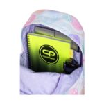 Ученическа раница CoolPack Cross Stitch отвътре, с тетрадки и бутилка