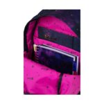 Ученическа раница CoolPack Cross Stitch Gold отвътре, с тетрадки