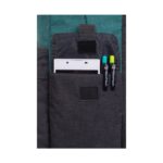 Ученическа раница CoolPack Green Black Sonic, преден джоб с органайзер отблизо