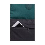 Ученическа раница CoolPack Green Black Sonic, джоб с цип отблизо