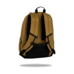 Ученическа раница CoolPack Impact Pro Mustard отзад, с презрамки