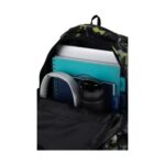 Ученическа раница CoolPack Jerry Dinopark отвътре, с тетрадки