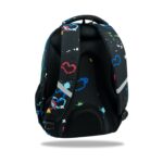 Ученическа раница CoolPack Jerry Hello Kitty Neon Black отзад, с презрамки