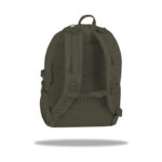 Ученическа раница CoolPack Lark Olive Green отзад, с презрамки