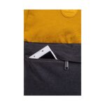 Ученическа раница CoolPack Mustard Grey Sonic, джоб с цип отблизо