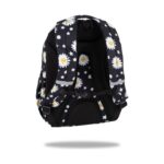 Ученическа раница CoolPack Prime Pro Daisy Black отзад, с презрамки
